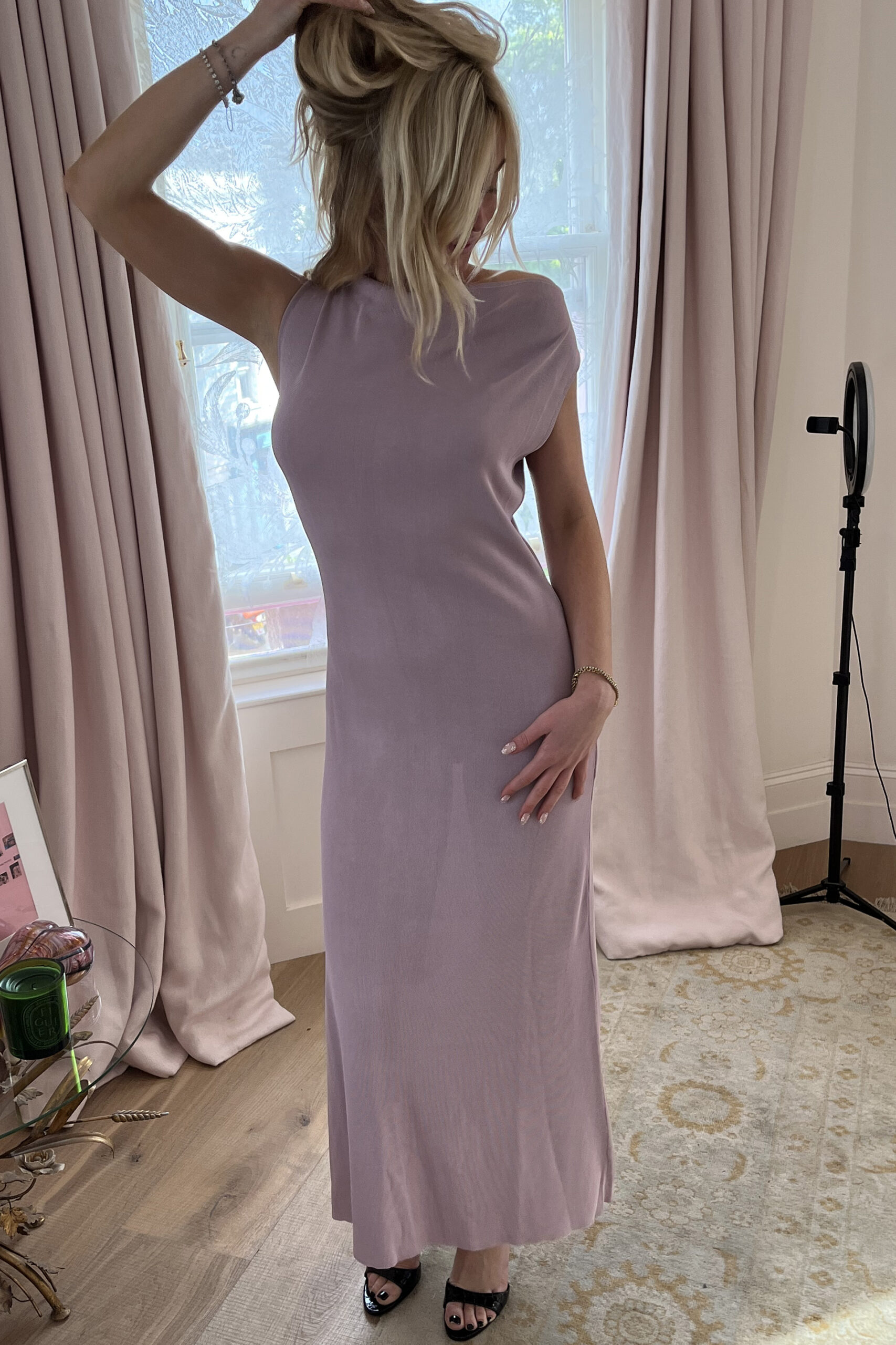 TL180 Knitwear Lola dress Lilac 01
