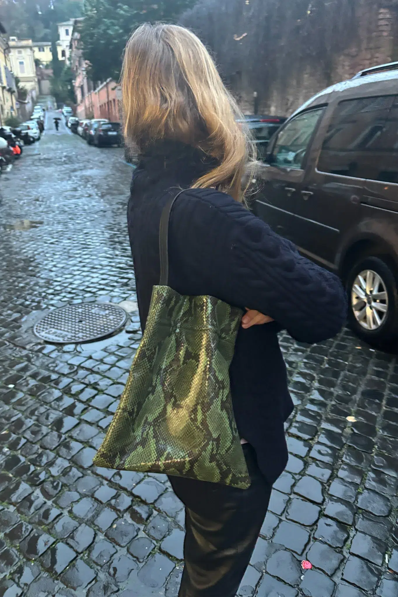 TL180 Bags Fazzoletto Pitone Verde 01